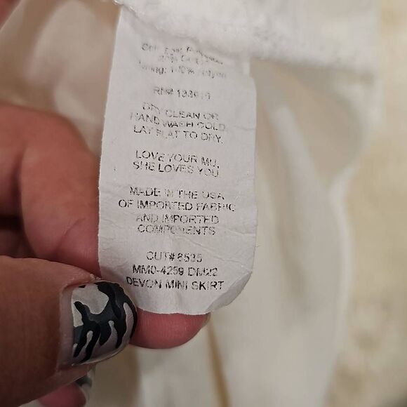 Show Me Your MuMu Devon Mini Skirt Sz XL - Picture 4 of 10